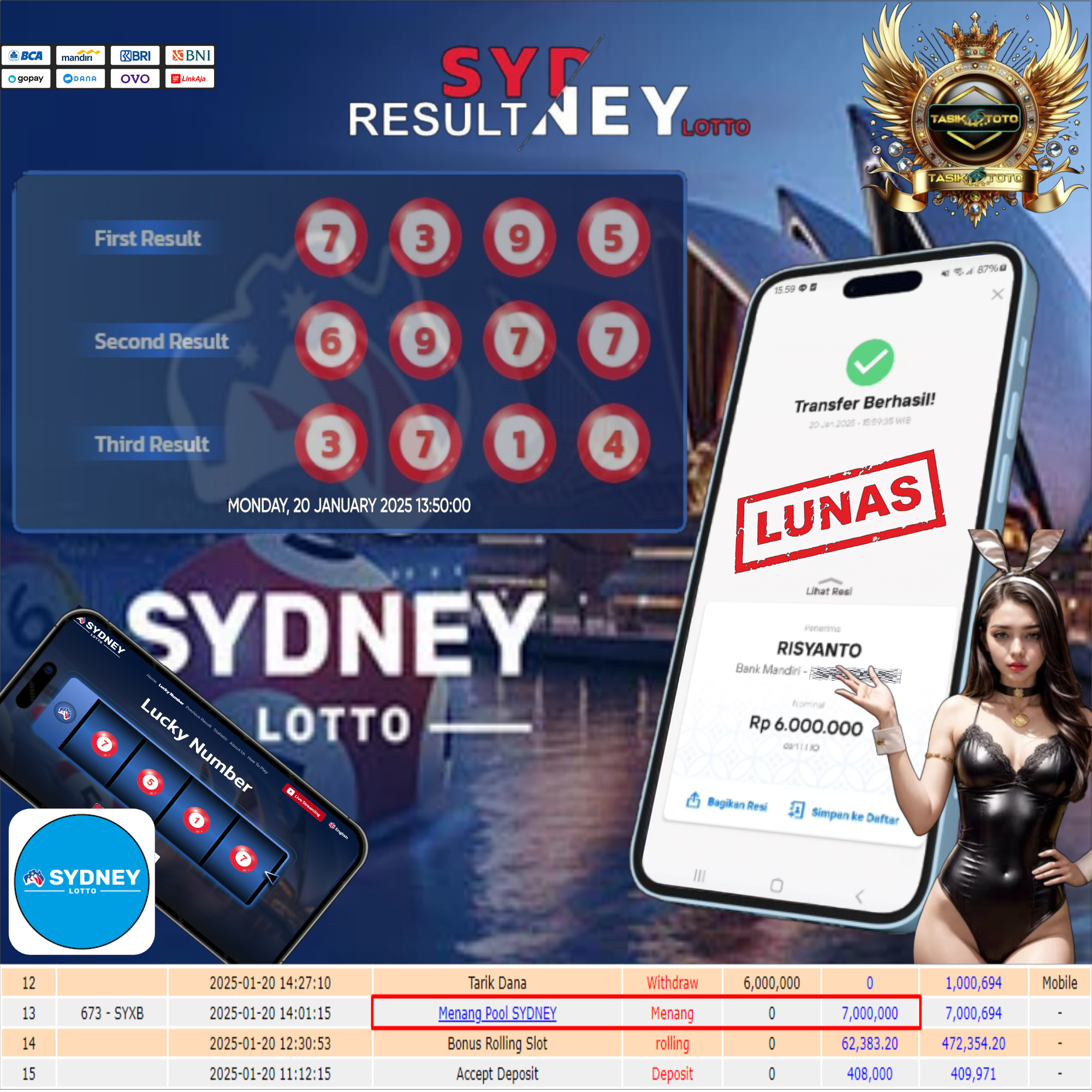 BUKTI JP TASIKTOTO – 21 JANUARI 2025