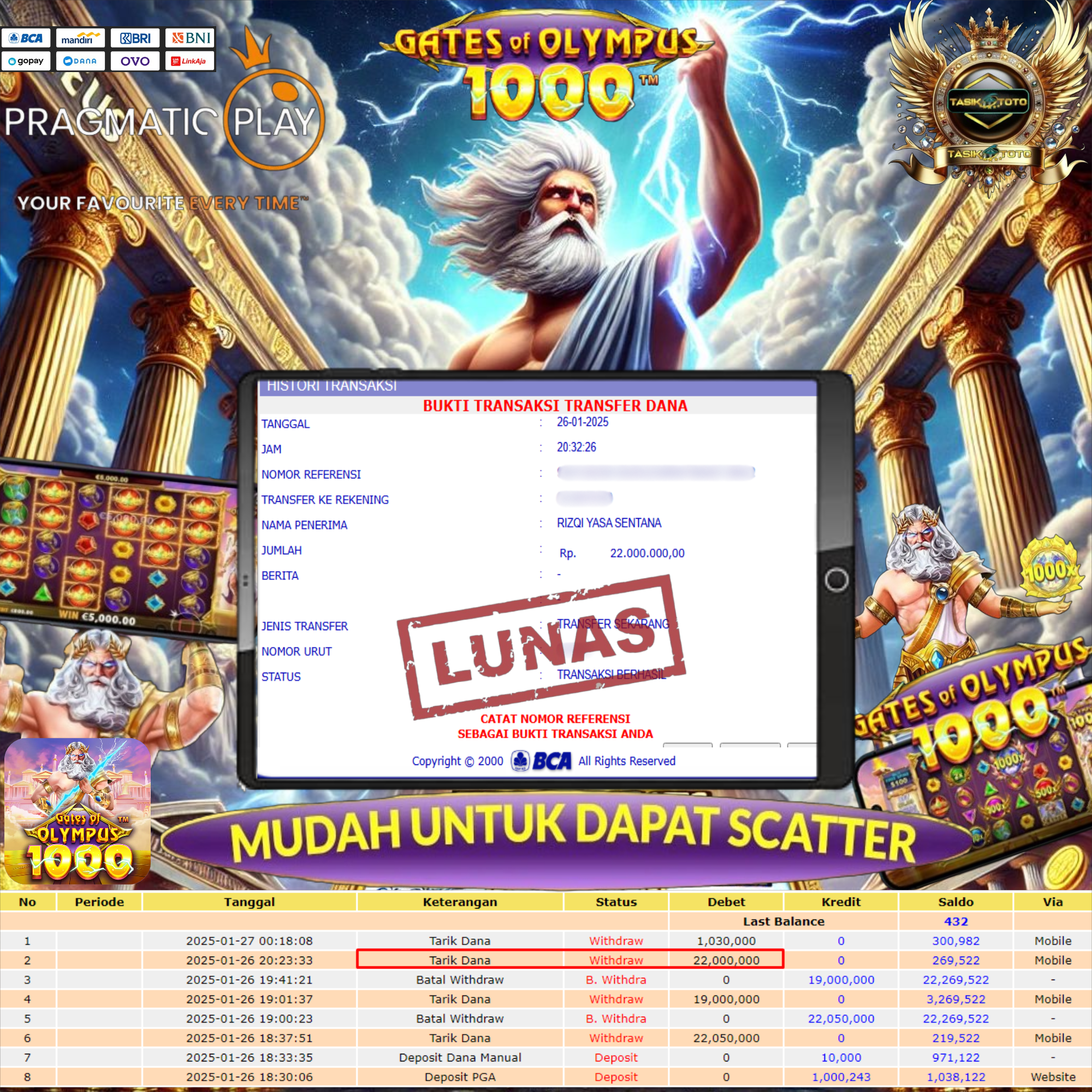 BUKTI JP TASIKTOTO – 27 JANUARI 2025