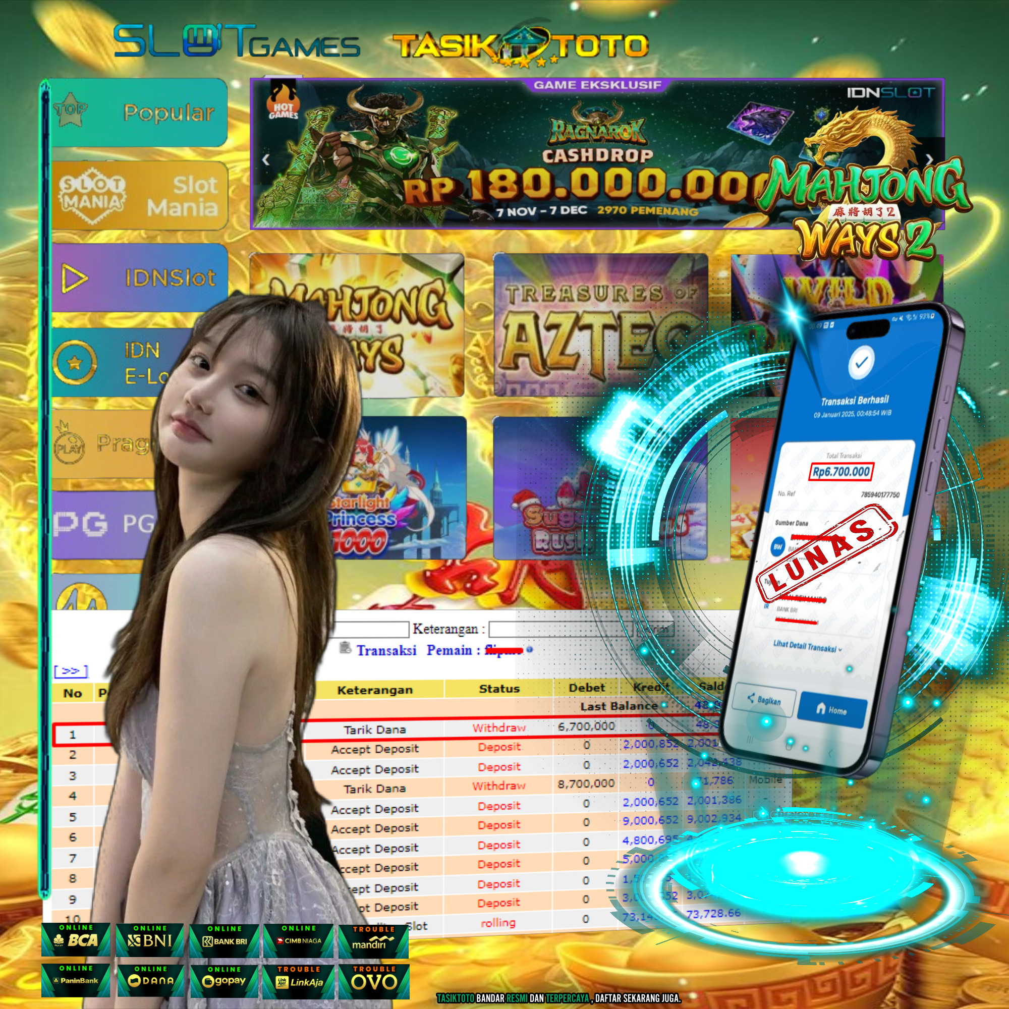 BUKTI JP TASIKTOTO – 10 JANUARI 2025