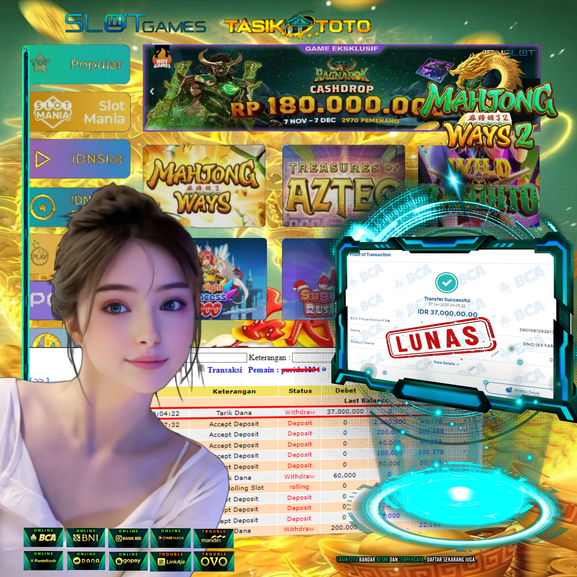 BUKTI JP TASIKTOTO – 8 JANUARI 2025