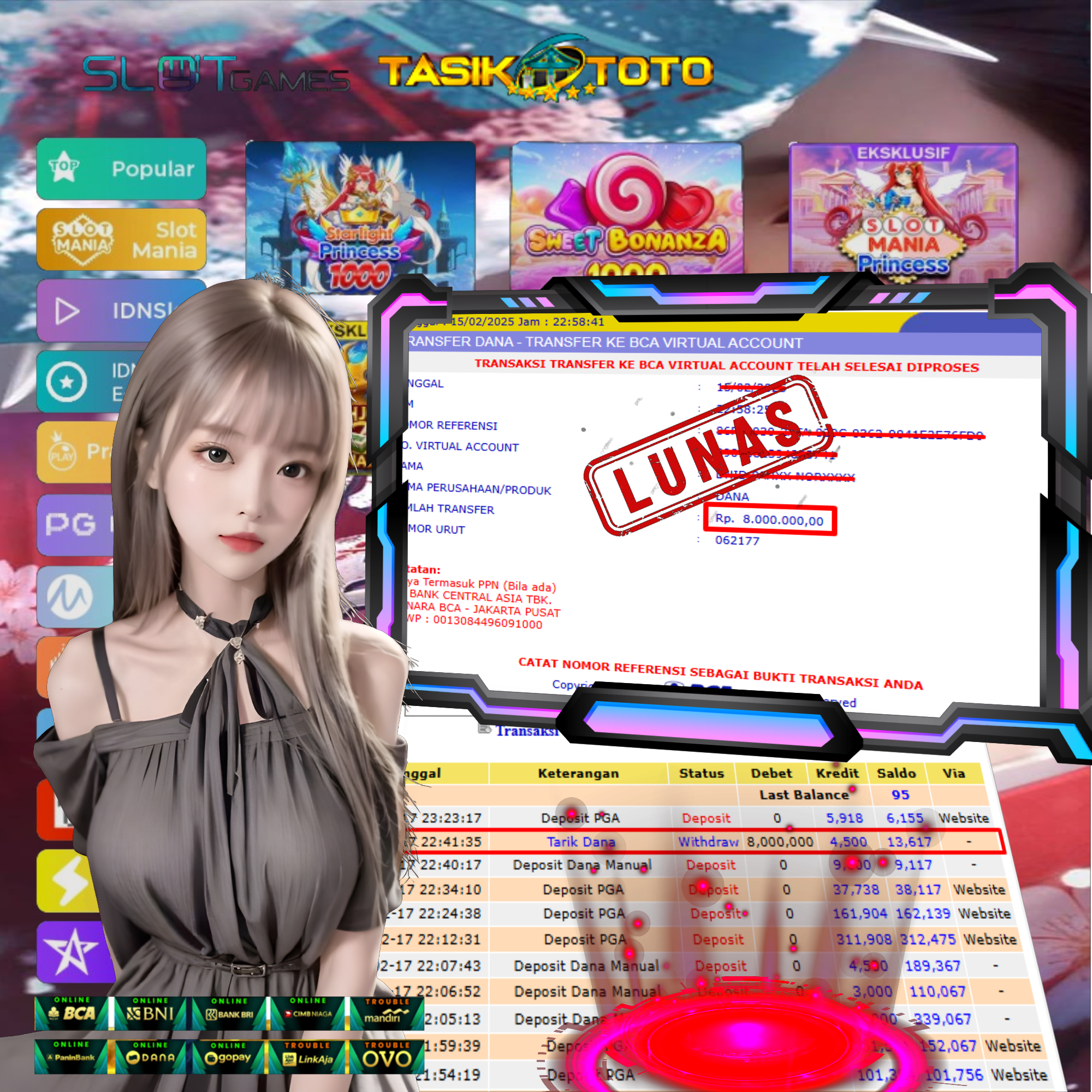 BUKTI JP TASIKTOTO – 16 FEBRUARI 2025