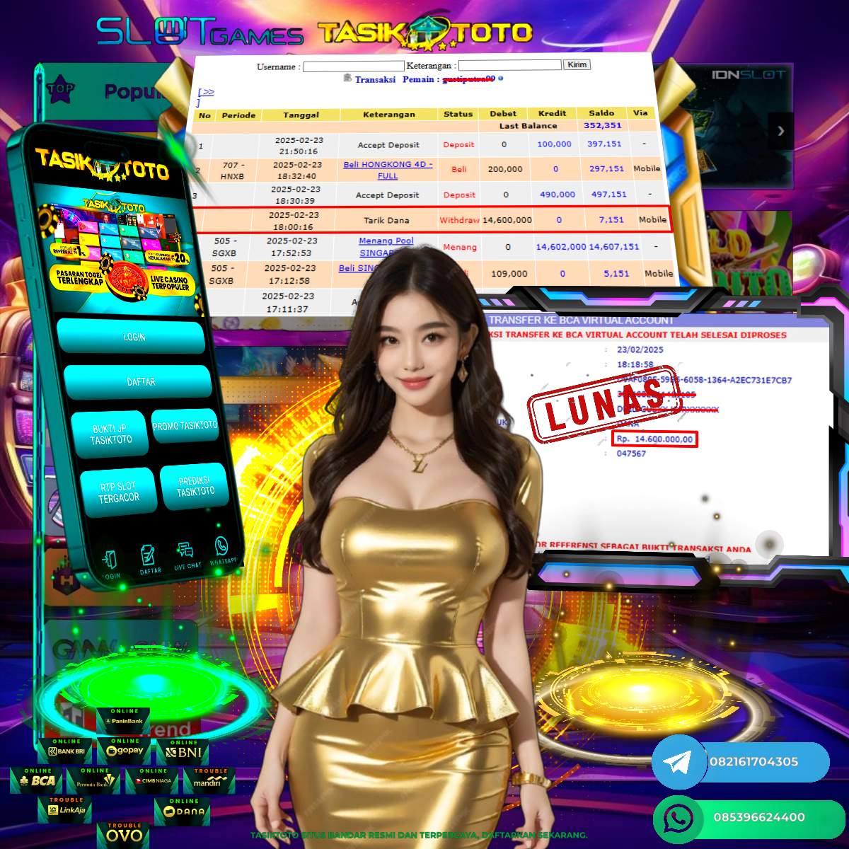 BUKTI JP TASIKTOTO – 24 FEBRUARI 2025