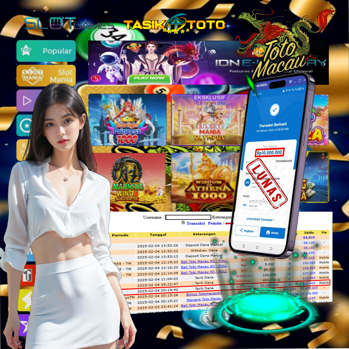 BUKTI JP TASIKTOTO – 4 FEBRUARI 2025