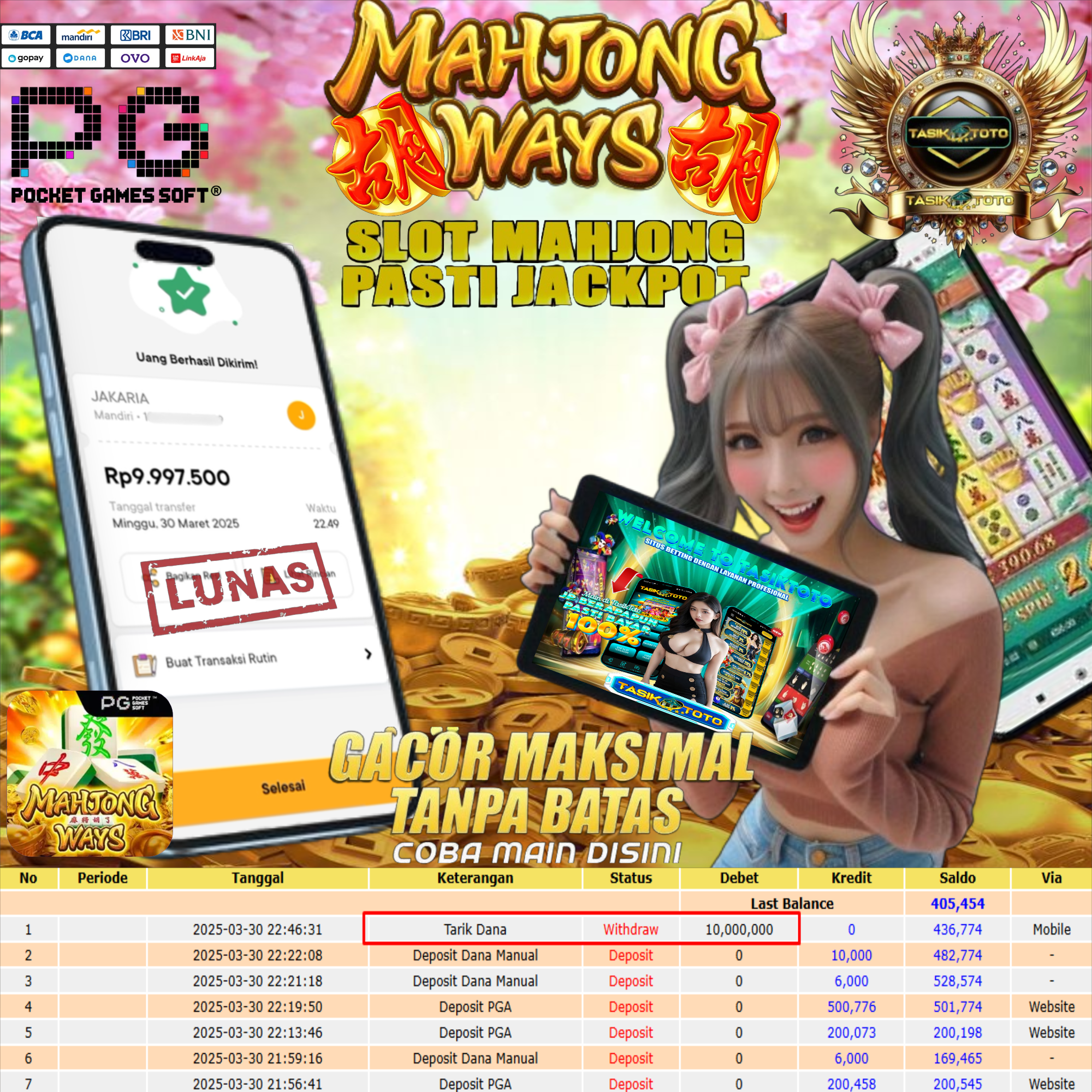 BUKTI JP TASIKTOTO – 31 MARET 2025