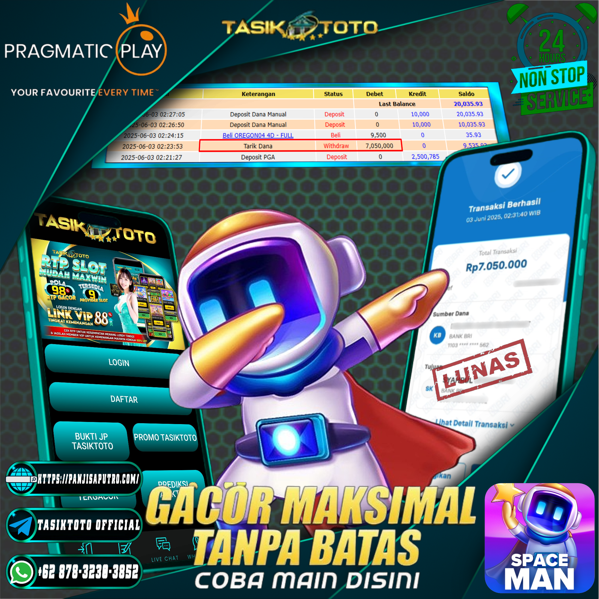 BUKTI JP TASIKTOTO – 3 JUNI 2025