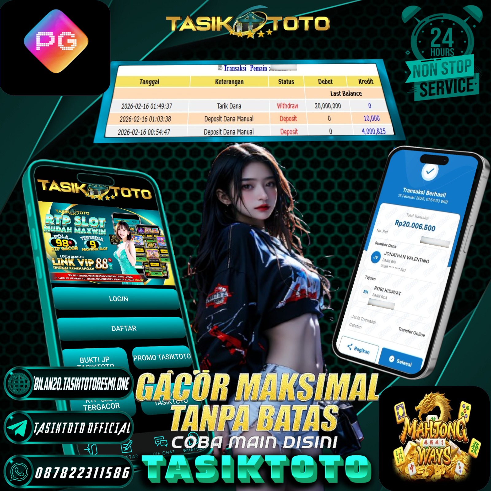 BUKTI JP TASIKTOTO – 16 FEBRUARI 2026